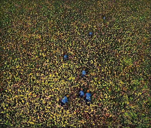 Seeding season di Trong Thuong Tran, Pittura in vendita su Singulart