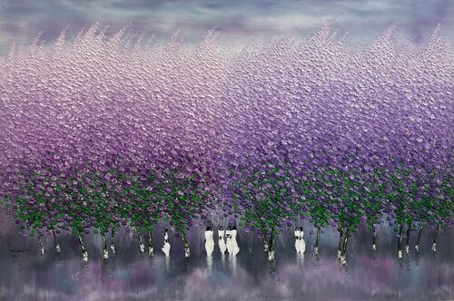 Winter wind di Trong Thuong Tran, Pittura in vendita su Singulart