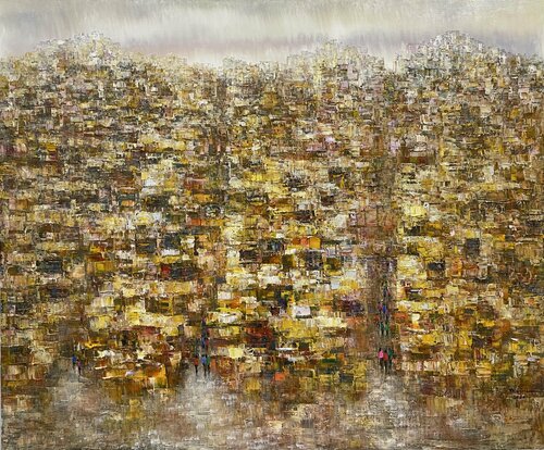 Autumn is forgotten on the way home di Trong Thuong Tran, Pittura in vendita su Singulart