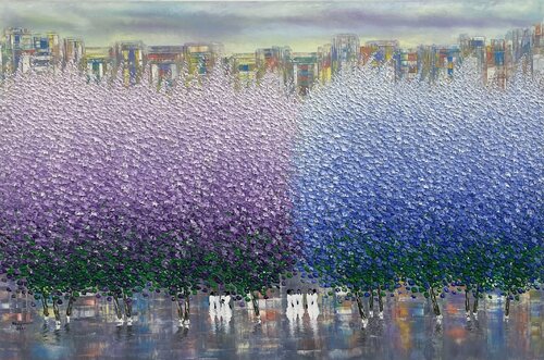 Winter Melodies di Trong Thuong Tran, Pittura in vendita su Singulart