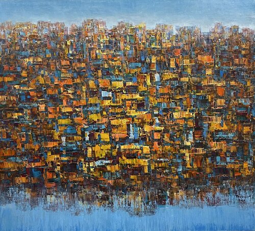 Morning street after rain von Trong Thuong Tran, Malerei kaufen auf Singulart
