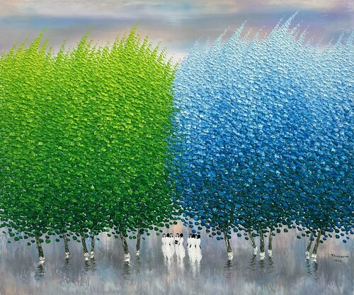 After the spring rain No.4 van Trong Thuong Tran, Schilderij te koop op Singulart