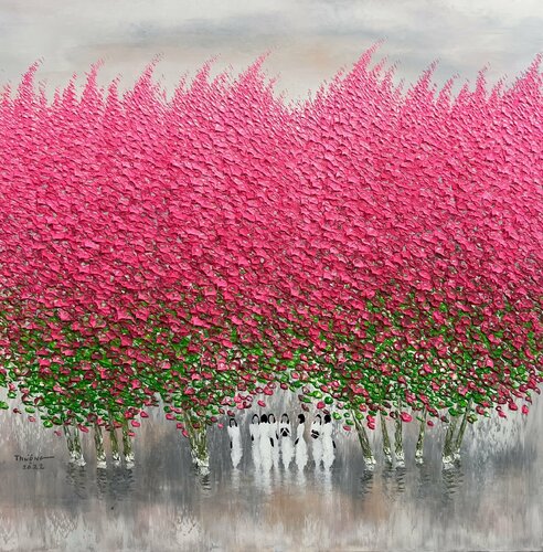 Pink dawn van Trong Thuong Tran, Schilderij te koop op Singulart