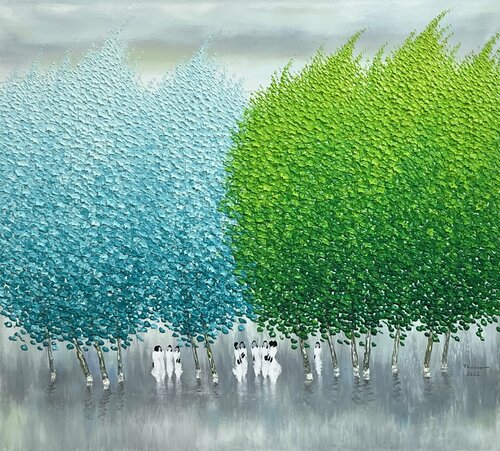 Spring breeze No.2 di Trong Thuong Tran, Pittura in vendita su Singulart