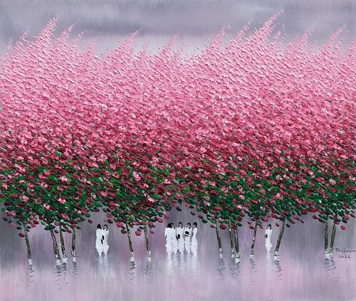 After the spring rain No.5 di Trong Thuong Tran, Pittura in vendita su Singulart