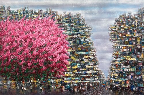 Morning on the train street of Hanoi Trong Thuong Tran