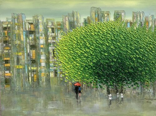 Spring of love van Trong Thuong Tran, Schilderij te koop op Singulart