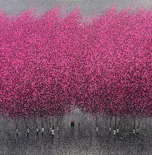 Winter of love van Trong Thuong Tran, Schilderij te koop op Singulart