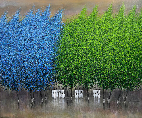 Whisper under the spring shadow von Trong Thuong Tran, Malerei kaufen auf Singulart