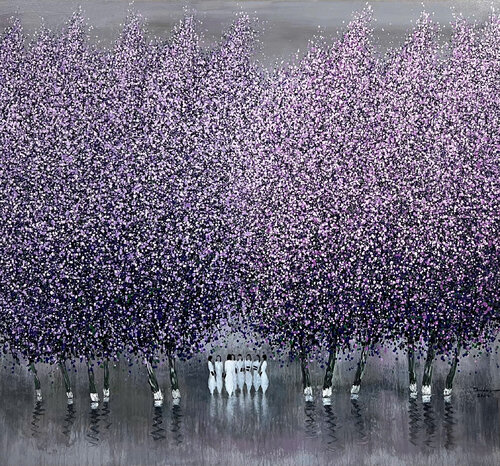 After the winter rain No.3 van Trong Thuong Tran, Schilderij te koop op Singulart
