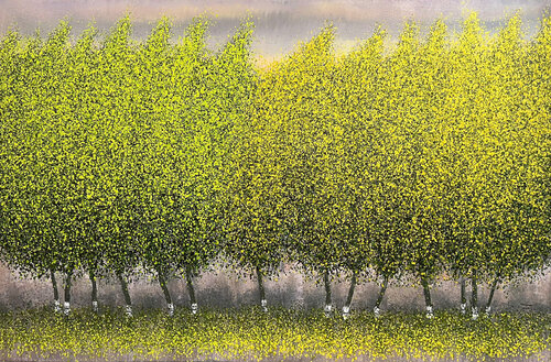 Season of changing leaves by Trong Thuong Tran, Painting for Sale on Singulart
