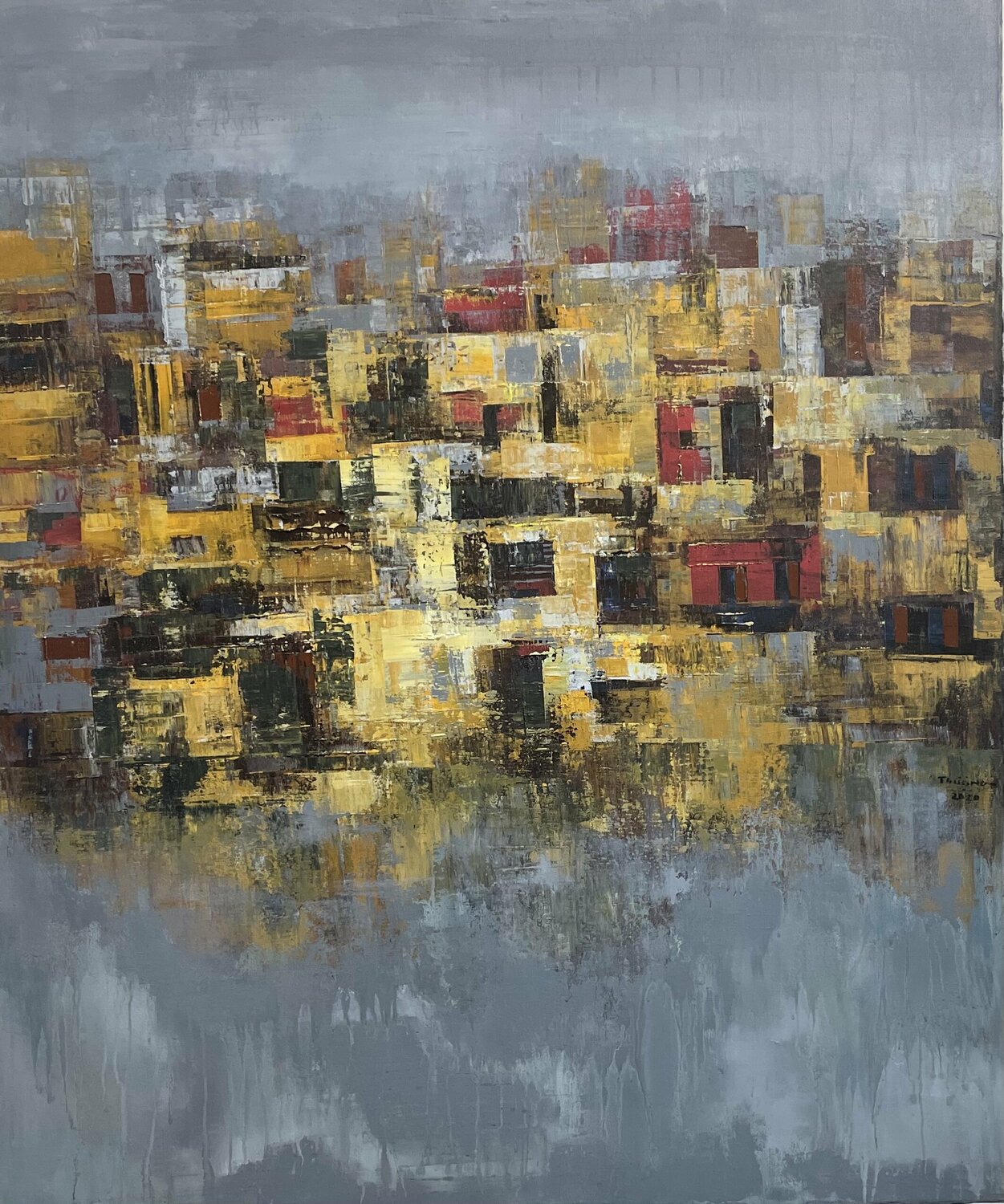 City of dreams No.1 Trong Thuong Tran Originalgemälde zu verkaufen