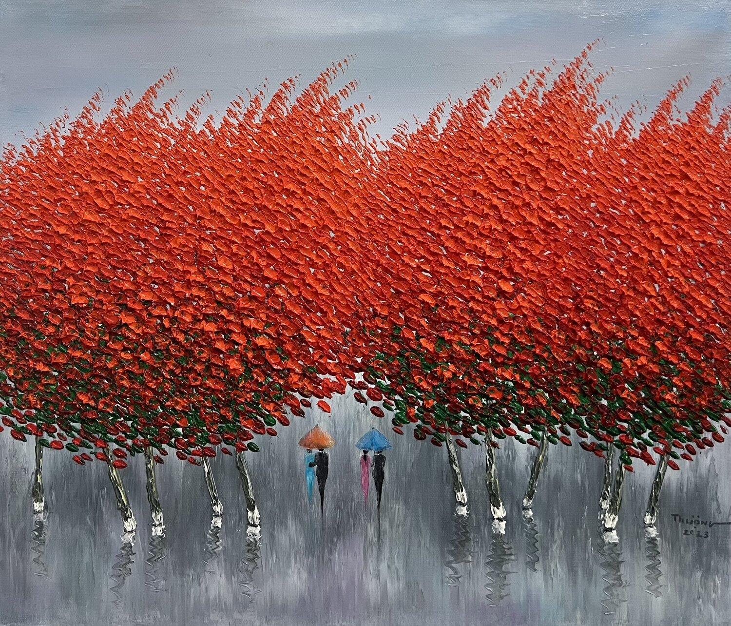 Under the shadow of happiness No.2 Trong Thuong Tran Originalgemälde zu verkaufen