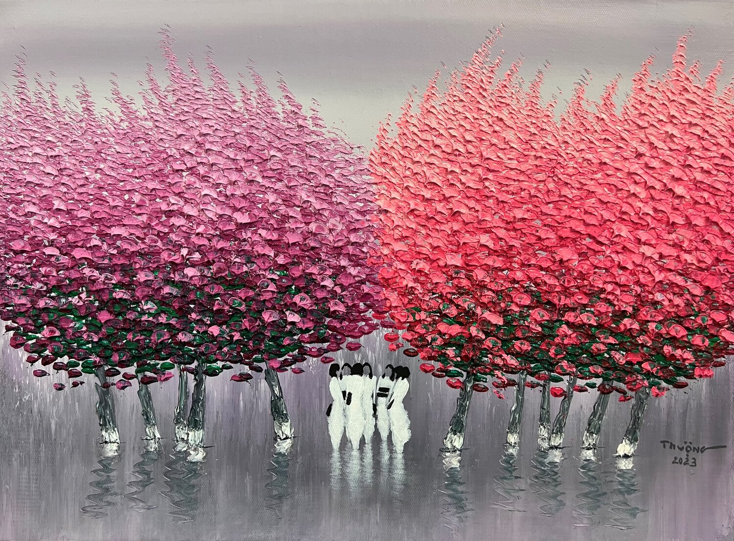 The shadow of the passing season Trong Thuong Tran Originalgemälde zu verkaufen