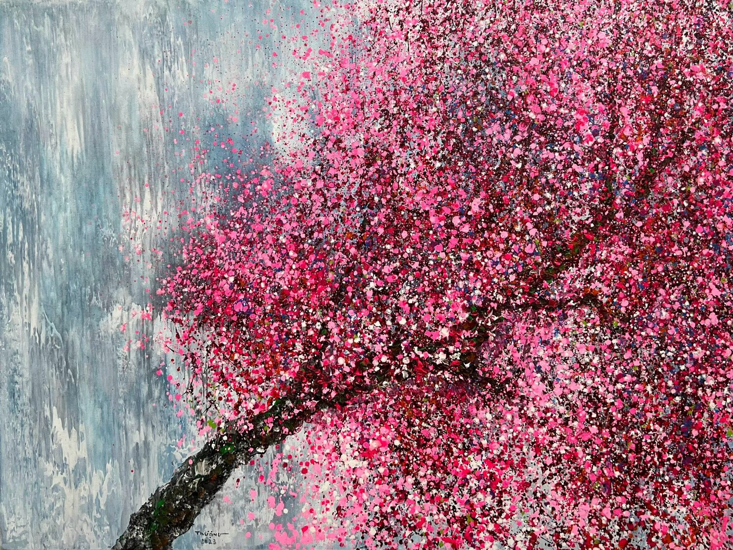 Peach blossoms before the spring breeze Trong Thuong Tran