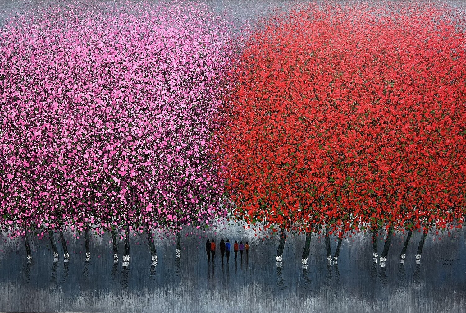 The moment of changing seasons Trong Thuong Tran Originalgemälde zu verkaufen