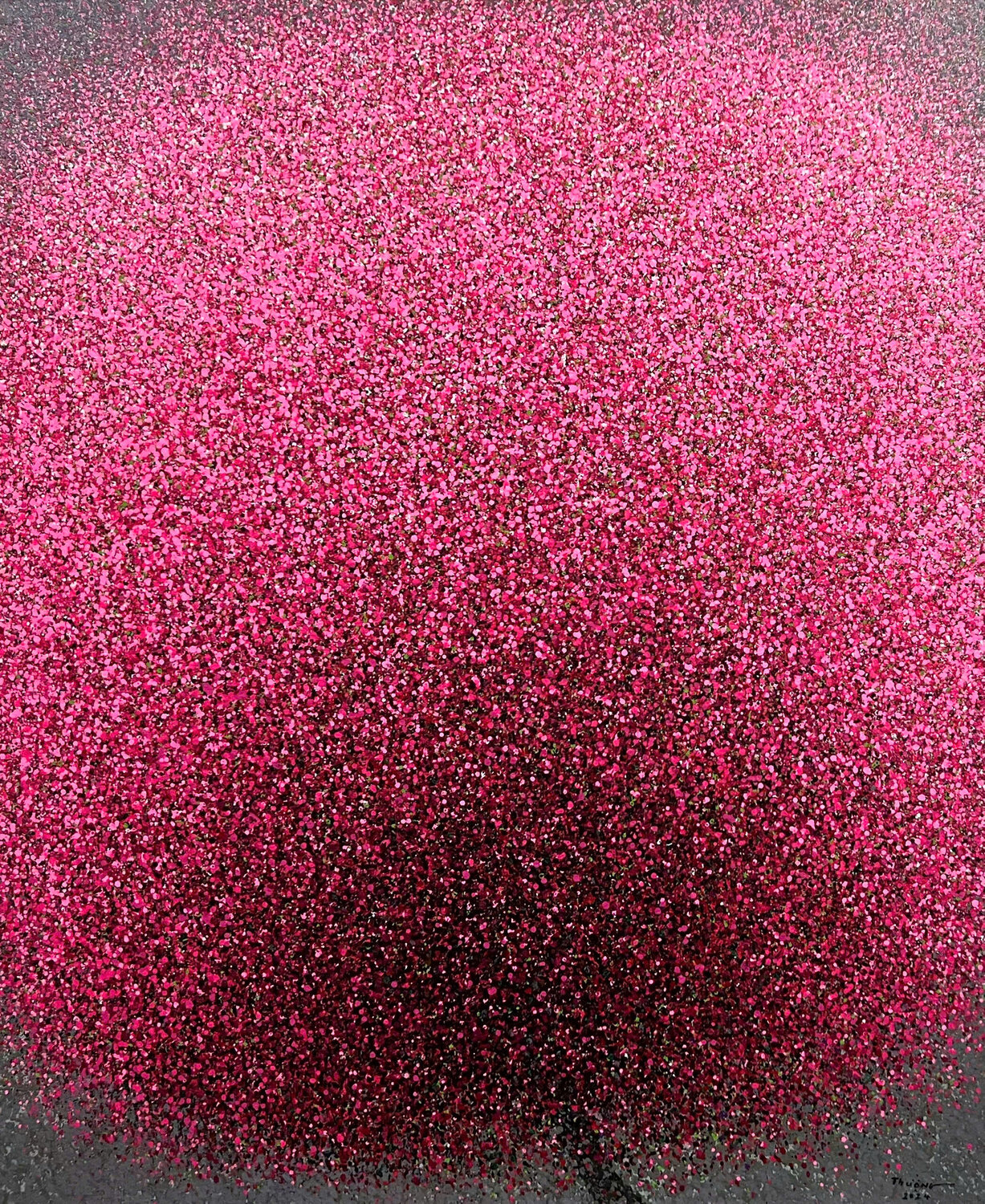 Peach blossoms in spring rain No.6 Trong Thuong Tran