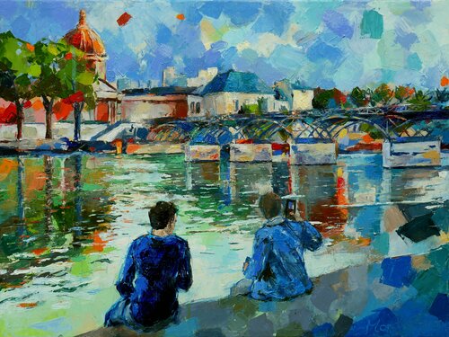 Relaxing at the Seine Miriam Montenegro