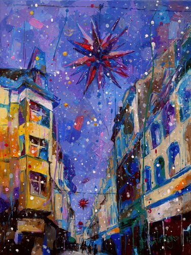 First snow von Miriam Montenegro, Malerei kaufen auf Singulart