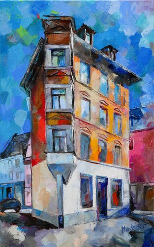 Das Braun'sche Haus von Miriam Montenegro, Malerei kaufen auf Singulart