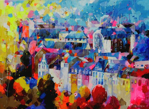 Hope has come to town van Miriam Montenegro, Schilderij te koop op Singulart