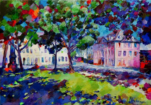 Summer shadows van Miriam Montenegro, Schilderij te koop op Singulart