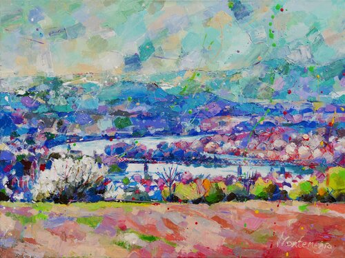 Spring in the valley de Miriam Montenegro, Pintura a la venta en Singulart