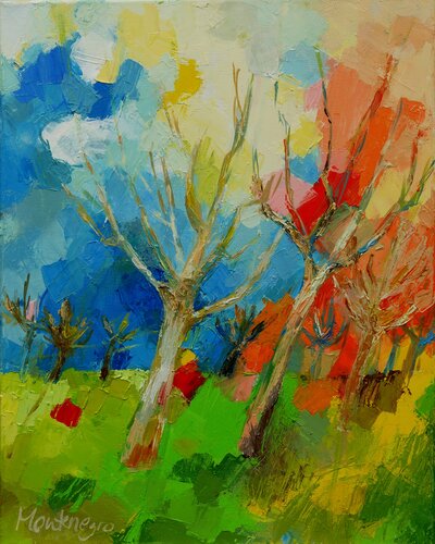 Spring is close II van Miriam Montenegro, Schilderij te koop op Singulart