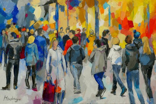 City life di Miriam Montenegro, Pittura in vendita su Singulart