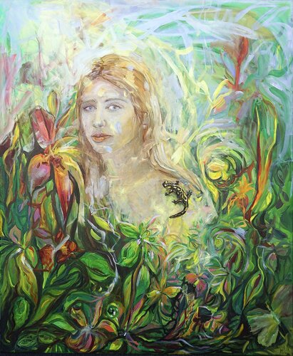 Her wild Heart van Judith Riemer, Schilderij te koop op Singulart