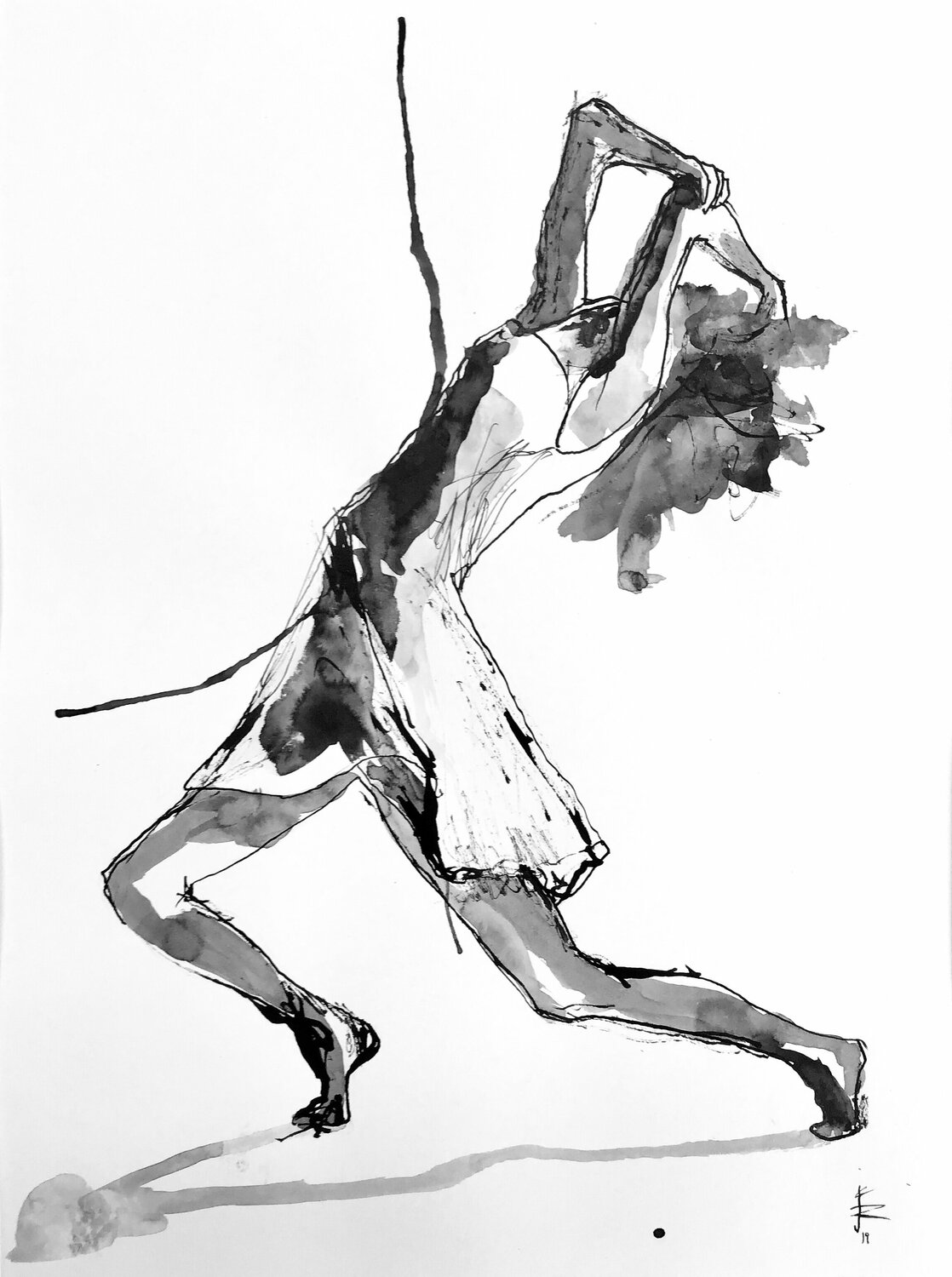 Tanz 2 Judith Riemer Drawing for sale