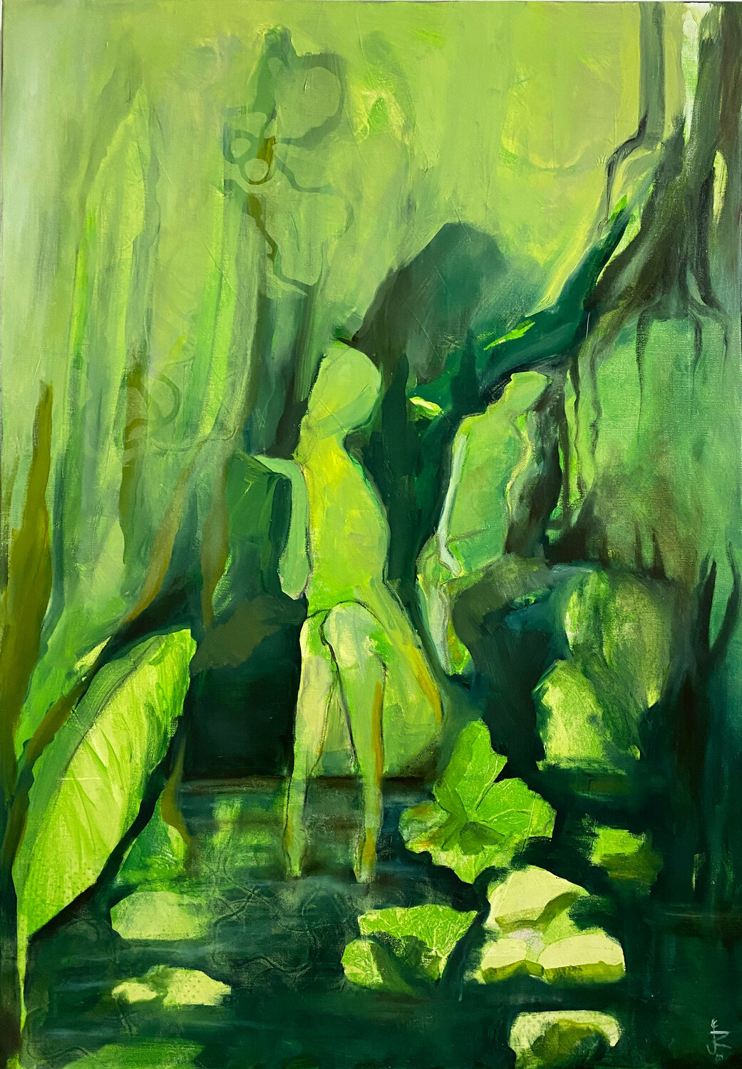 Oase Judith Riemer Dipinto originale in vendita