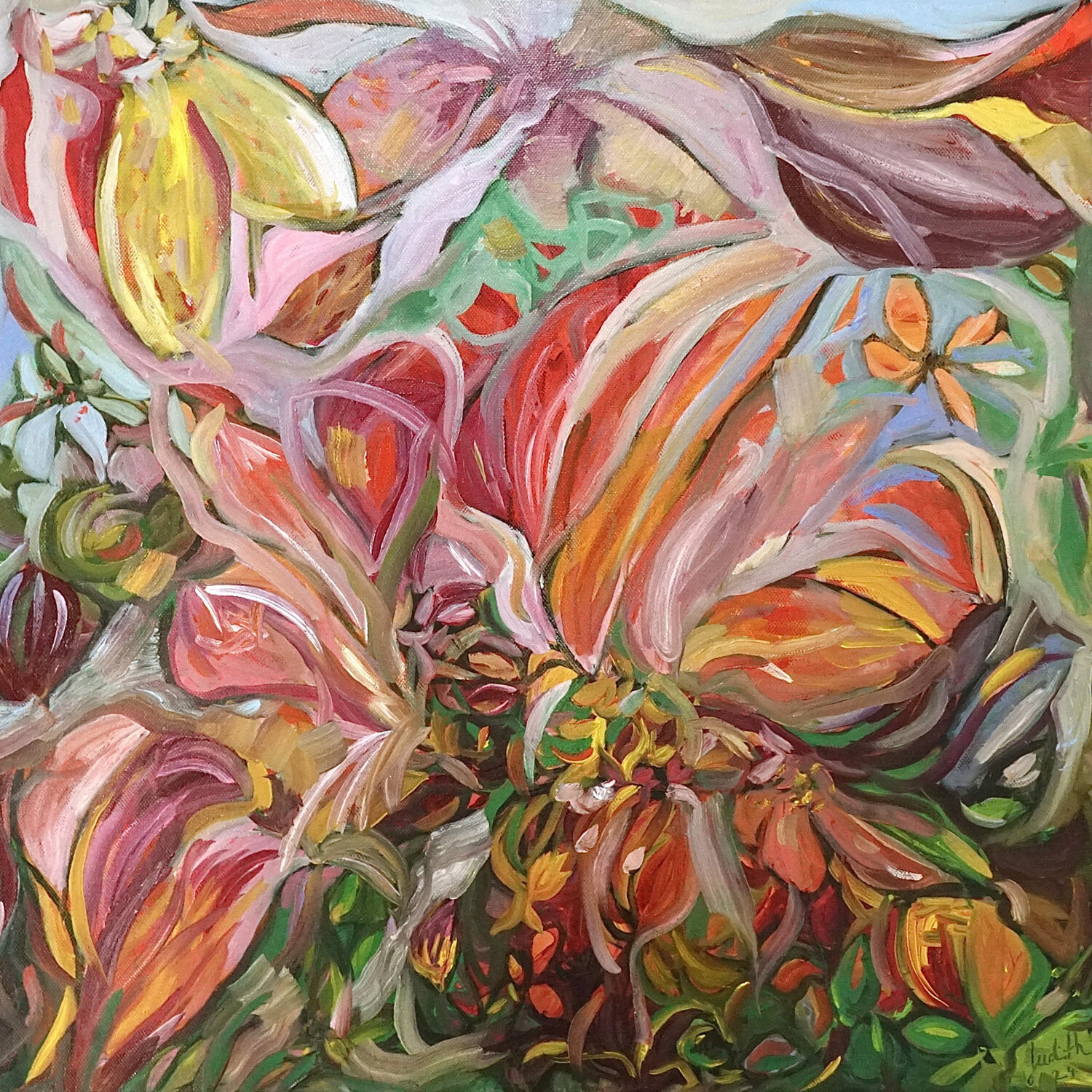 Alegria´s Garden Judith Riemer Peinture originale à vendre