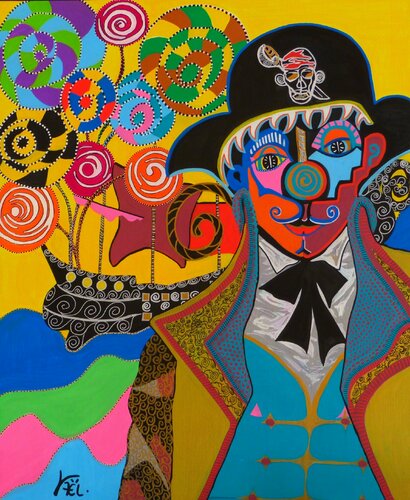 Capitaine sucre d'orge von Kaël, Malerei kaufen auf Singulart