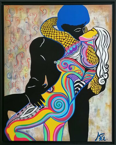 Le Baiser by Kaël, Painting for Sale on Singulart