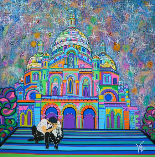 Idylle au Sacré-Coeur von Kaël, Malerei kaufen auf Singulart