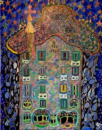 Rêve de Gaudi van Kaël, Schilderij te koop op Singulart