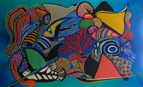 Abyssale beauté di Kaël, Pittura in vendita su Singulart