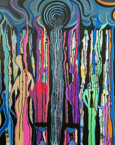 Le cours de la vie von Kaël, Malerei kaufen auf Singulart