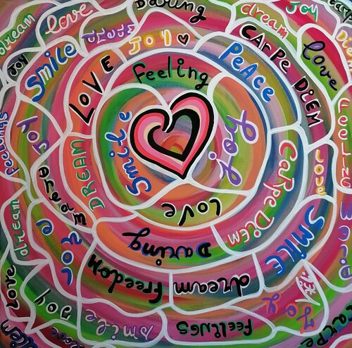 Love spiral von Kaël, Malerei kaufen auf Singulart