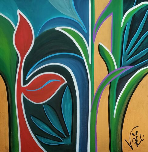 Tropical Richness van Kaël, Schilderij te koop op Singulart
