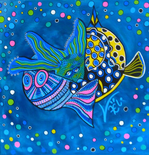 Bubble Fish von Kaël, Malerei kaufen auf Singulart