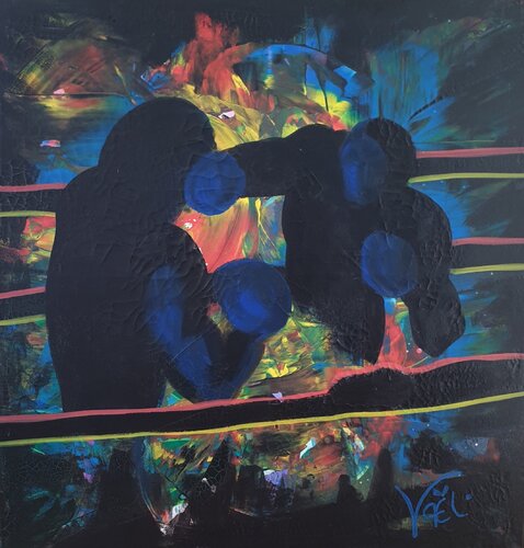 Combat de boxe van Kaël, Schilderij te koop op Singulart