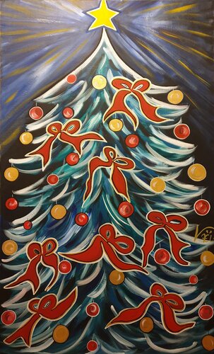 Une lumière dans la nuit van Kaël, Schilderij te koop op Singulart
