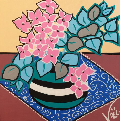 La fleur de l'ouest van Kaël, Schilderij te koop op Singulart