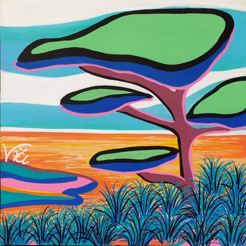 Sortie plage by Kaël, 油畫 for Sale on Singulart