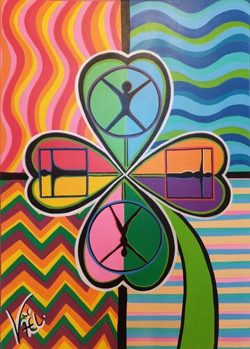 Les éléments de la chance di Kaël, Pittura in vendita su Singulart