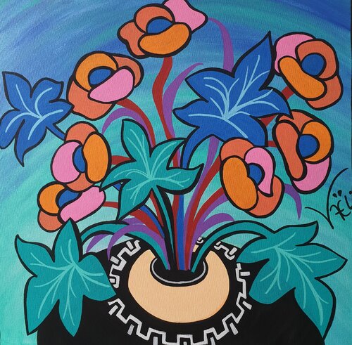 Bouquet de la Tante Rose von Kaël, Malerei kaufen auf Singulart