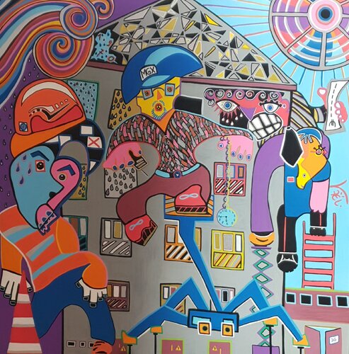 Chantier de l'extrême di Kaël, Pittura in vendita su Singulart