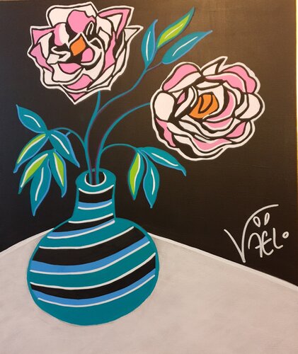 Lovely Peony de Kaël, Pintura a la venta en Singulart
